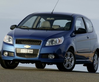 Aveo Blue Front Low Angle Wallpaper