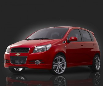 Aveo Red Front And Side Wallpaper
