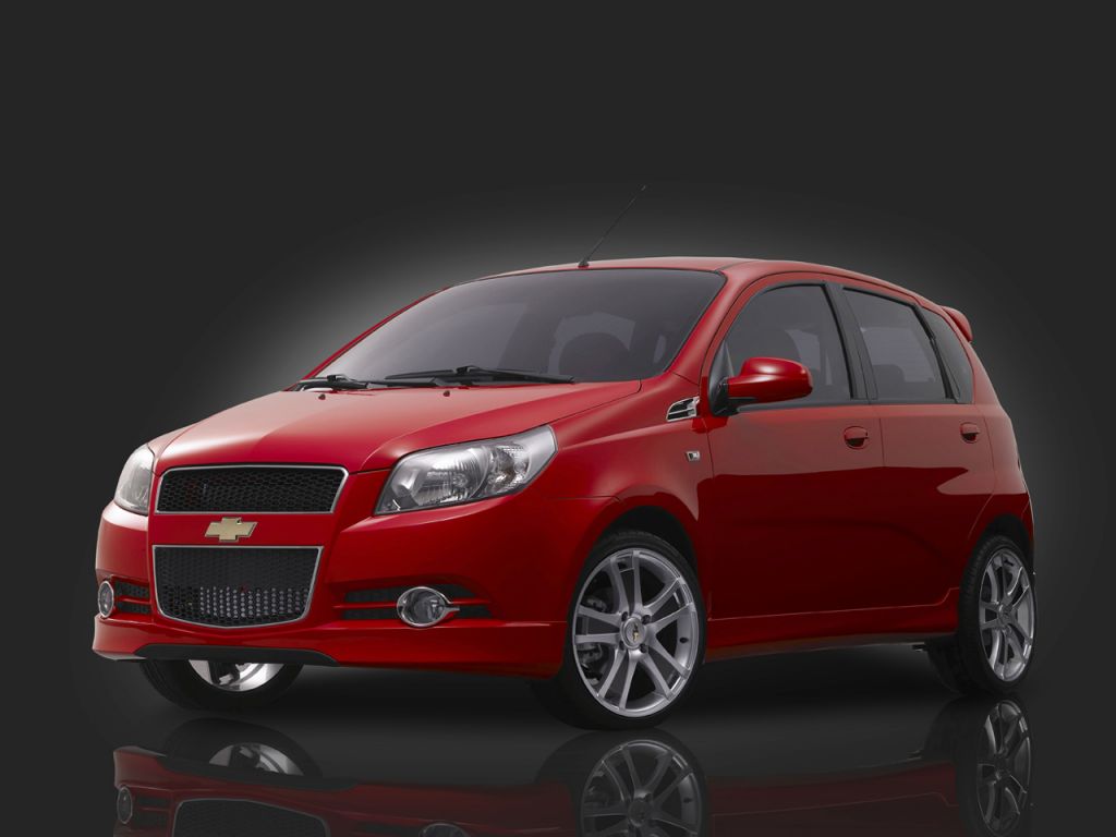 Aveo Red Front And Side Wallpaper 1024x768