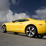 Camaro Yellow Side Low Angle Wallpaper