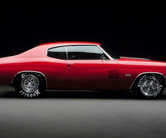Chevelle Ss Red Side View Wallpaper