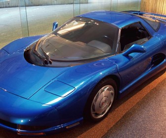 Chevrolet Corvette Concept 1990 Blue Wallpaper