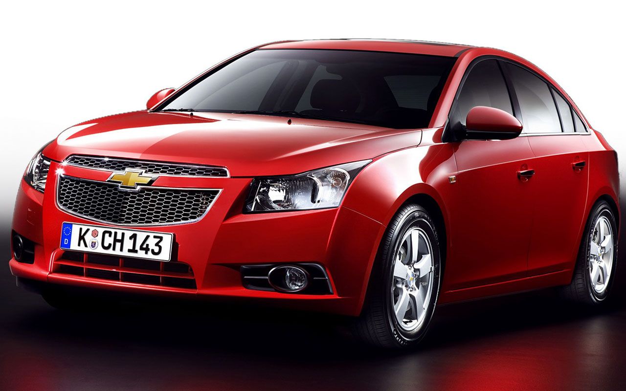 Chevrolet Cruze Red Front Side Angle Wallpaper 1280x800