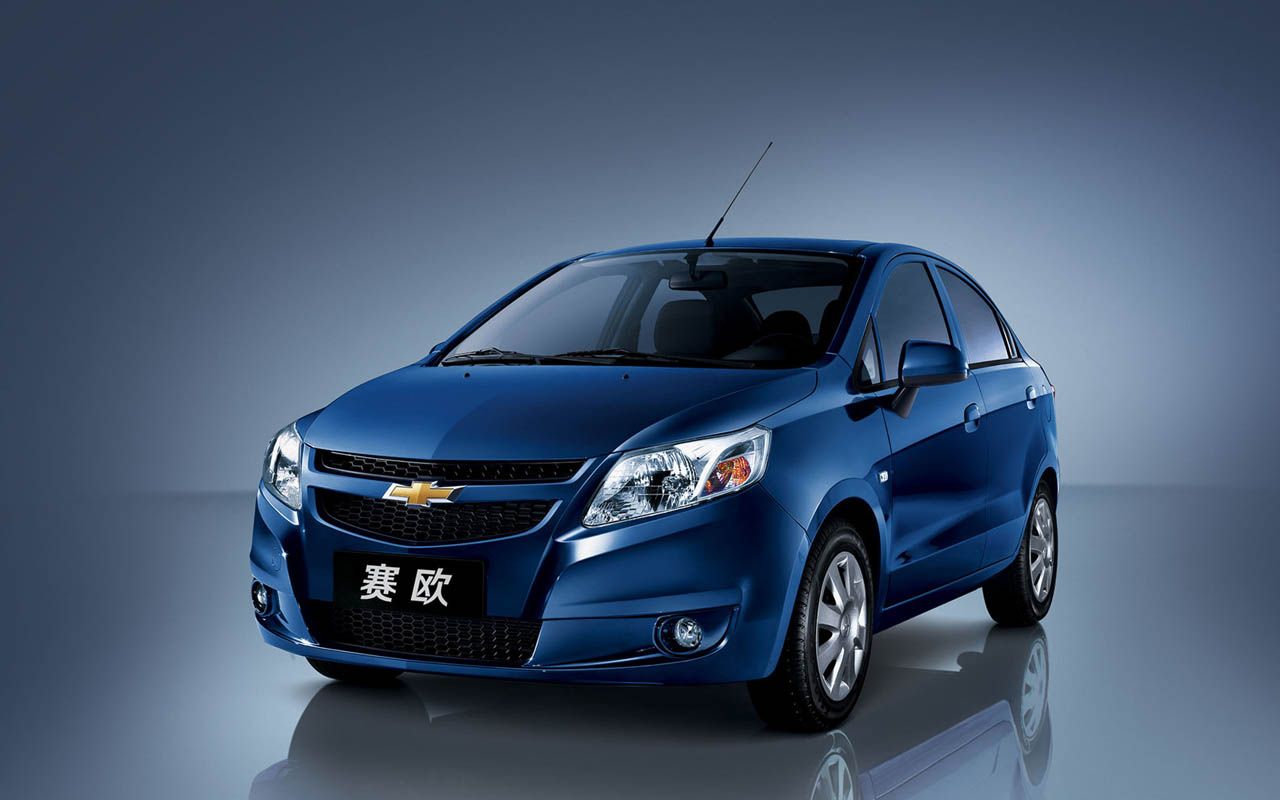 Chevrolet Sail Blue Front Angle Wallpaper 1280x800