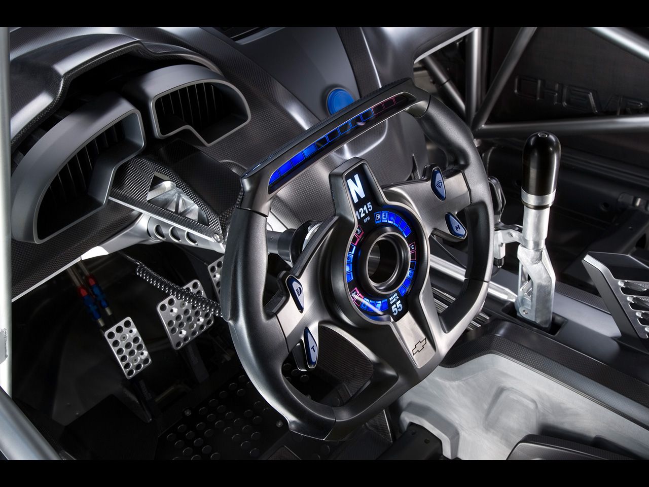 Chevrolet Wttc Steering Wheel Wallpaper 1280x960