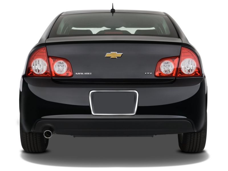 Malibu Black Sedan Rear View Wallpaper 800x600